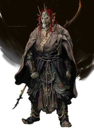 《黑神话》新一批角色原画欣赏!白毛寅虎似将军!