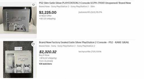 玩家在车库中发现未拆封银色PS2:最高值2800美元!