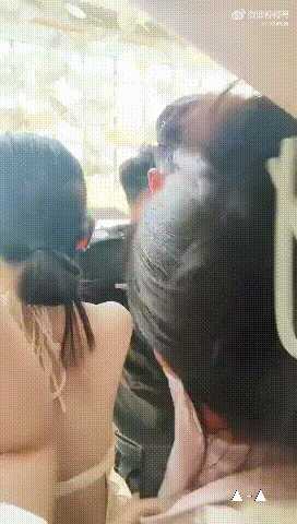听说男人还有第三只脚?动图 此刻的保安是如此性福
