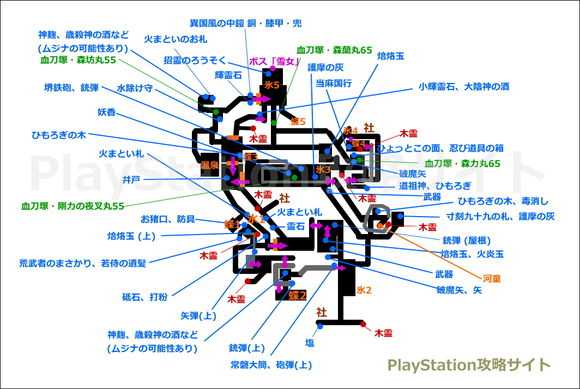 《仁王》超详细游戏内地图一览 仁王游戏内地图标注（不含DLC）