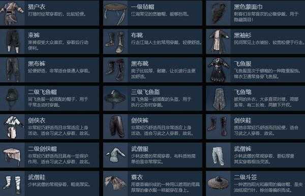 《武侠乂》全服饰一览 有哪些服饰
