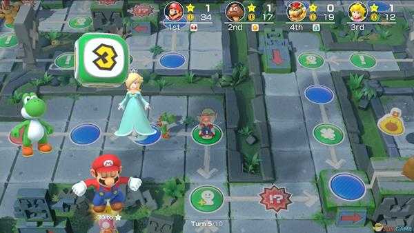 《超级马里奥派对》酷霸王骰子摇点分析