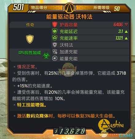 《无主之地3》沃特法武器情况正常红字效果介绍