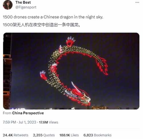 无人机中国龙火到国外!《王国之泪》玩家表示很赞