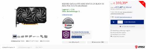 商家丧失信心?RTX4060显卡发布近一周就跌破首发价