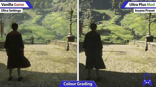 《霍格沃茨之遗》终极画质MOD画面演示对比:低端PC也能用!
