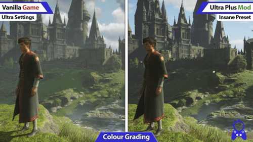 《霍格沃茨之遗》终极画质MOD画面演示对比:低端PC也能用!