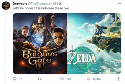 TGA询问玩家心中年度最佳:《最终幻想16》《博德之门3》等领跑