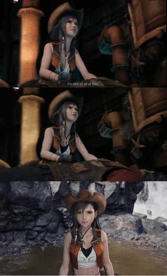 玩家P图调侃《FF7重生》首日补丁:泳装蒂法被和谐