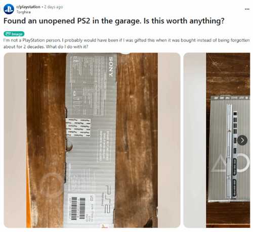 玩家在车库中发现未拆封银色PS2:最高值2800美元!