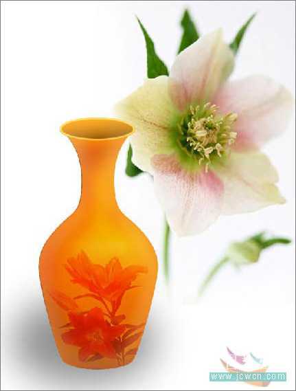 Photoshop教程:详细绘制漂亮的花瓶