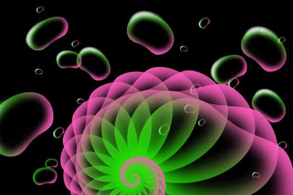 Photoshop绘制漂亮的水泡图案