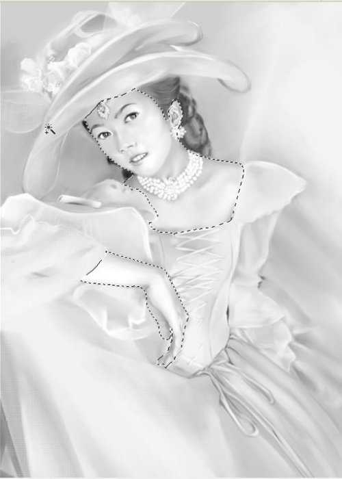 Photoshop Painter手绘贵妇插画