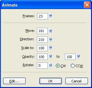 Fireworks教程:制作滚动的足球动画