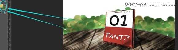 Photoshop绘制逼真的2015年1月份日历桌面图片