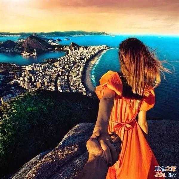 被女朋友牵着走遍世界的摄影师如愿娶到女神 牵手照图